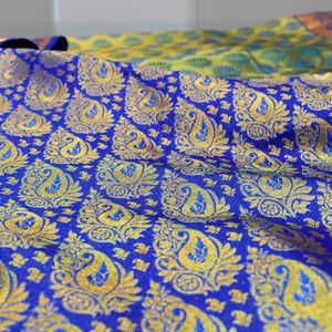 Kanjivaram south silk saree, wih stitched blouse